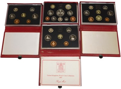 Lot 534 - Four Royal Mint United Kingdom proof coin...