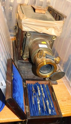 Lot 2230 - A late 19th/early 20thC magic lantern, (AF),...