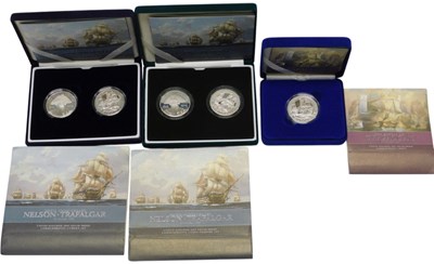 Lot 540 - Two Royal Mint United Kingdom 2005 silver...