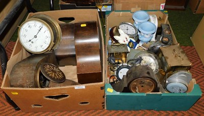 Lot 2233 - Various clock cases, parts, etc., to include...