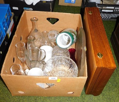 Lot 2245 - Various glassware, to include moulded glass...