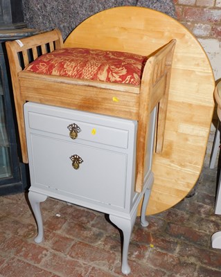 Lot 1027 - A group of furniture, comprising a two drawer...