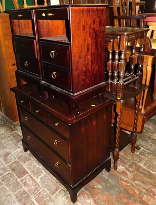 Lot 1037 - A Stag Minstrel part bedroom suite, comprising...