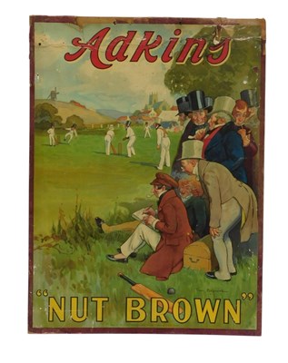 Lot 18 - An Adkins Nut Brown advertising show card,...