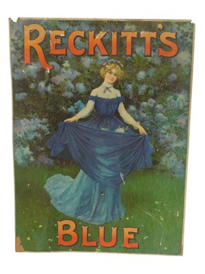 Lot 19 - A Reckitt's Blue advertising show card,...