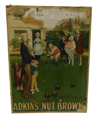 Lot 20 - An Adkins Nut Brown advertising show card,...