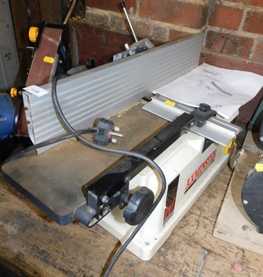Lot 1120 - An Axminster bench top jointer/planer.