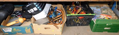 Lot 1126 - Various tools, hand tools, hand drill, drill...