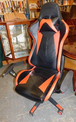 Lot 1074 - A gaming chair.