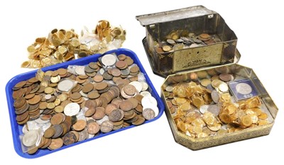 Lot 586 - English silver and copper coinage, including a...