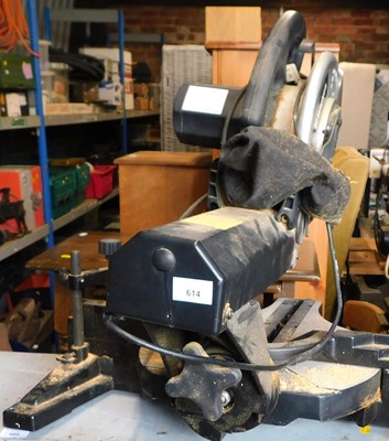 Lot 614 - A Wickes 200w radial arm mitre saw, serial...