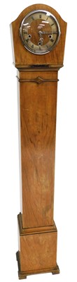Lot 631 - An early 20thC walnut cased Grandmother clock,...