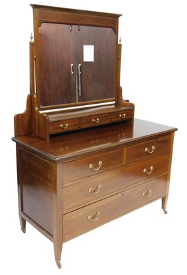 Lot 635 - An Edwardian mahogany dressing chest, with...