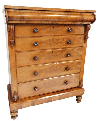 Lot 647 - A Victorian mahogany Scottish chest, with one...