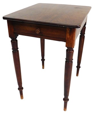 Lot 649 - A Victorian mahogany side table, with a single...