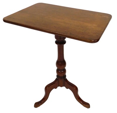 Lot 691 - A Victorian mahogany tilt top occasional table,...