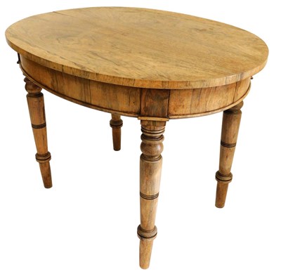 Lot 693 - A Victorian walnut oval occasional...