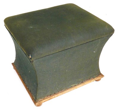 Lot 694 - A Victorian mahogany ottoman stool, of...