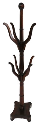 Lot 695 - A Victorian mahogany hat and coat...