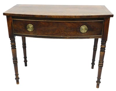 Lot 703 - A George IV mahogany bow front side...