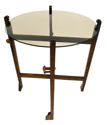 Lot 723 - An early 20thC oak framed reversible...
