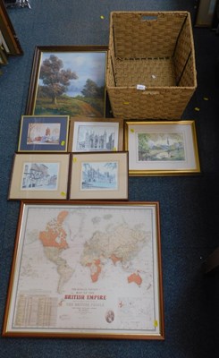 Lot 2018 - Pictures and prints, including landscapes, a...