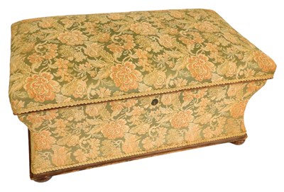 Lot 659 - A Victorian mahogany ottoman, of hourglass...