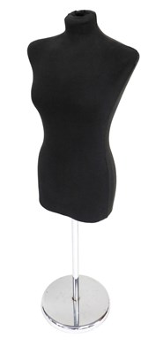 Lot 674 - A 20thC mannequin, raised on a metal...
