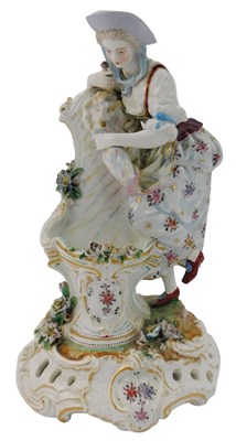 Lot 58 - A late 19thC German figure, modelled as a lady...