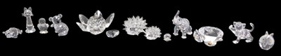 Lot 65 - A group of Swarovski crystal and other glass...
