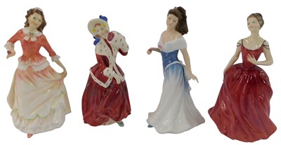Lot 67 - Four Royal Doulton porcelain figures, modelled...
