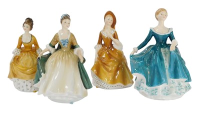 Lot 111 - Four Royal Doulton porcelain figures, modelled...