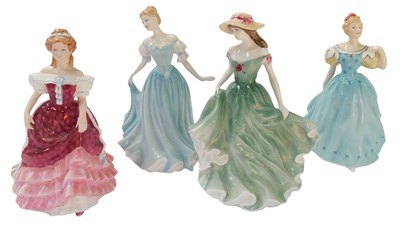 Lot 113 - Four Royal Doulton porcelain figures, modelled...