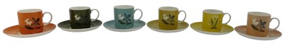 Lot 74 - Five Wedgwood Susie Cooper design Flower Motif...