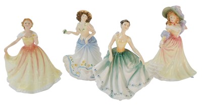 Lot 114 - Four Royal Doulton porcelain figures, modelled...