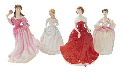 Lot 117 - Four Royal Doulton porcelain figures, modelled...