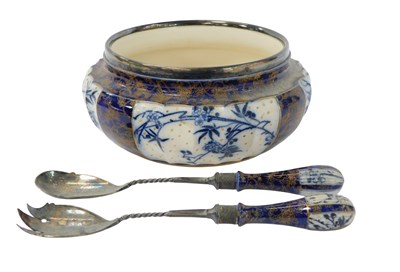 Lot 136 - A Doulton Burslem pottery salad bowl, with...