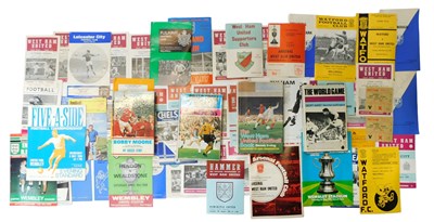 Lot 154 - Various football programmes and related books,...