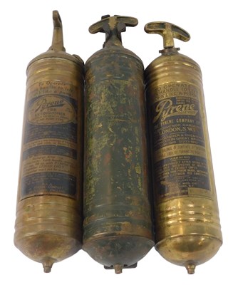Lot 189 - Two Pyrene fire extinguishers, and another.
