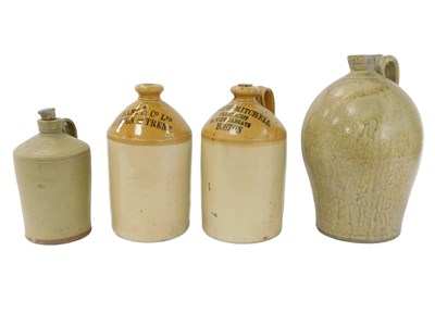 Lot 190 - A group of stoneware flagons, for B Grant and...