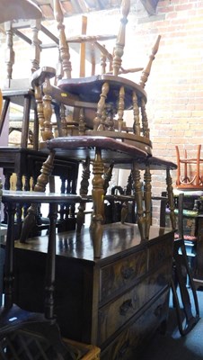 Lot 1020 - Furniture, comprising a pair of Queen Anne...