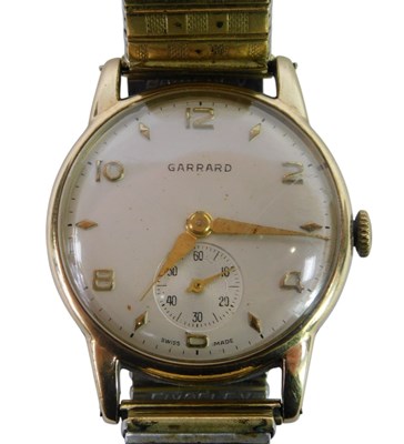 Lot 368 - A 9ct gold Garrard gent's wristwatch, with a...
