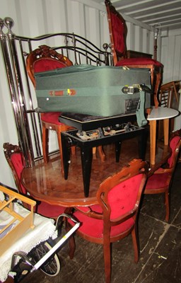 Lot 1072 - Furniture, including an oval dining table,...