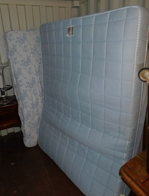 Lot 1077 - A double bed, with base and topper mattress,...