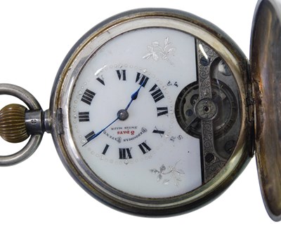 Lot 367 - A 19thC silver Hunter pocket watch, the...