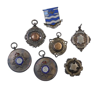 Lot 385 - A group of silver and other medallions,...