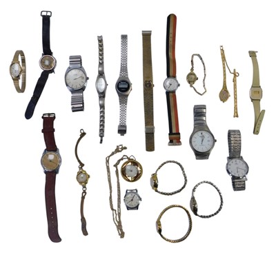 Lot 381 - A collection of gent's wristwatches, to...