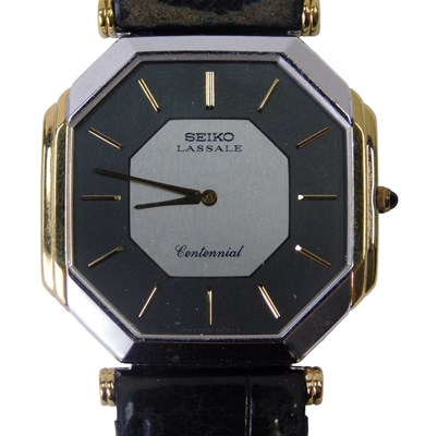 Lot 406 - A Seiko Lassale Centennial wristwatch, the...