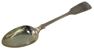 Lot 429 - A Victorian silver Fiddle pattern tablespoon,...