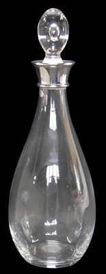 Lot 433 - An Elizabeth II air glass decanter and stopper,...